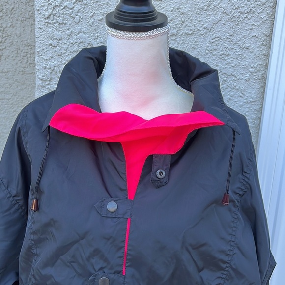 Downhill Racer Black Nylon Windbreaker Pullover Women's Size M - Picture 2 of 8